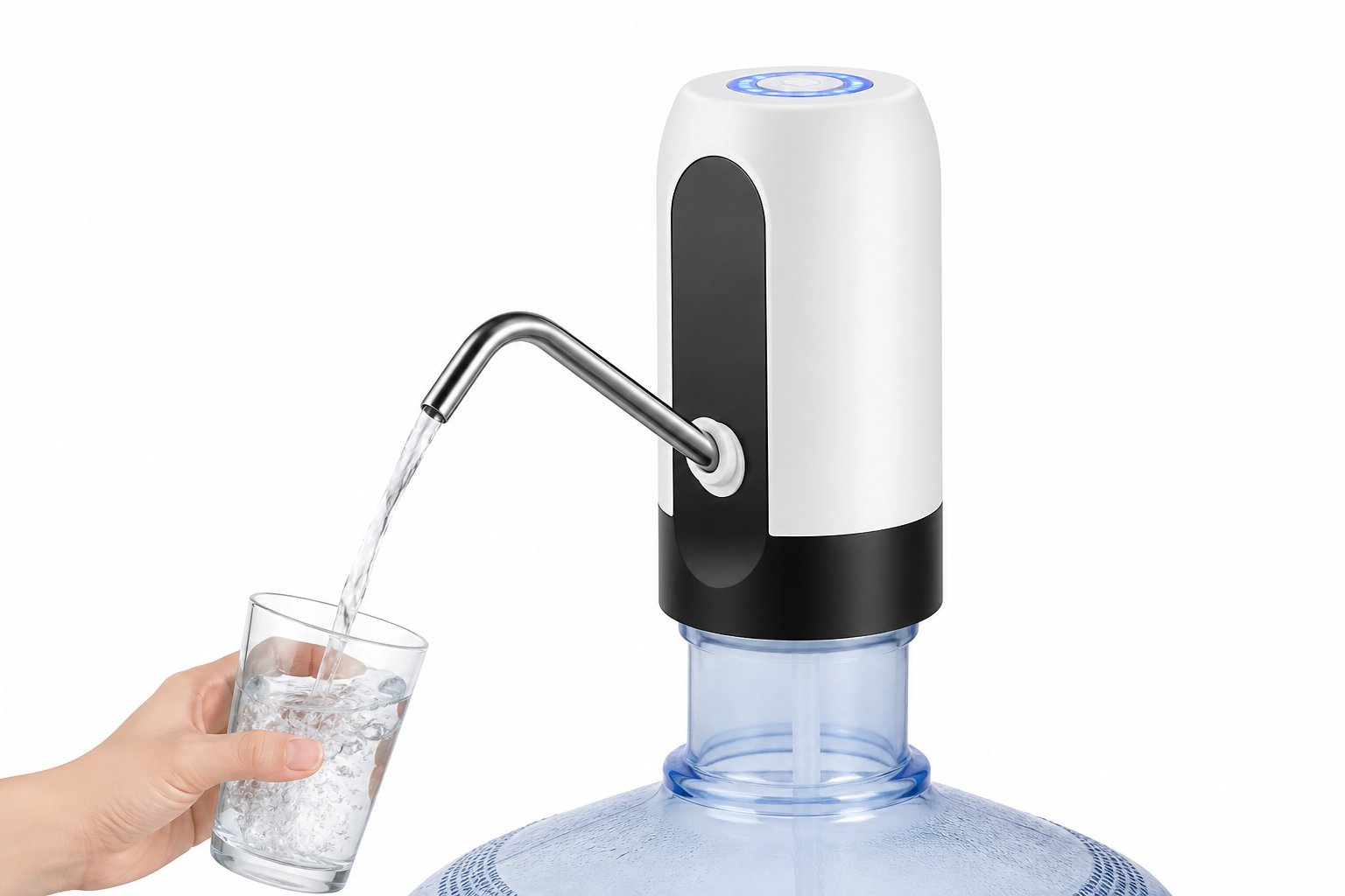 NqiMa Pump pompe électrique eau USB rechargeable Maroc bonbonne 5L 20L